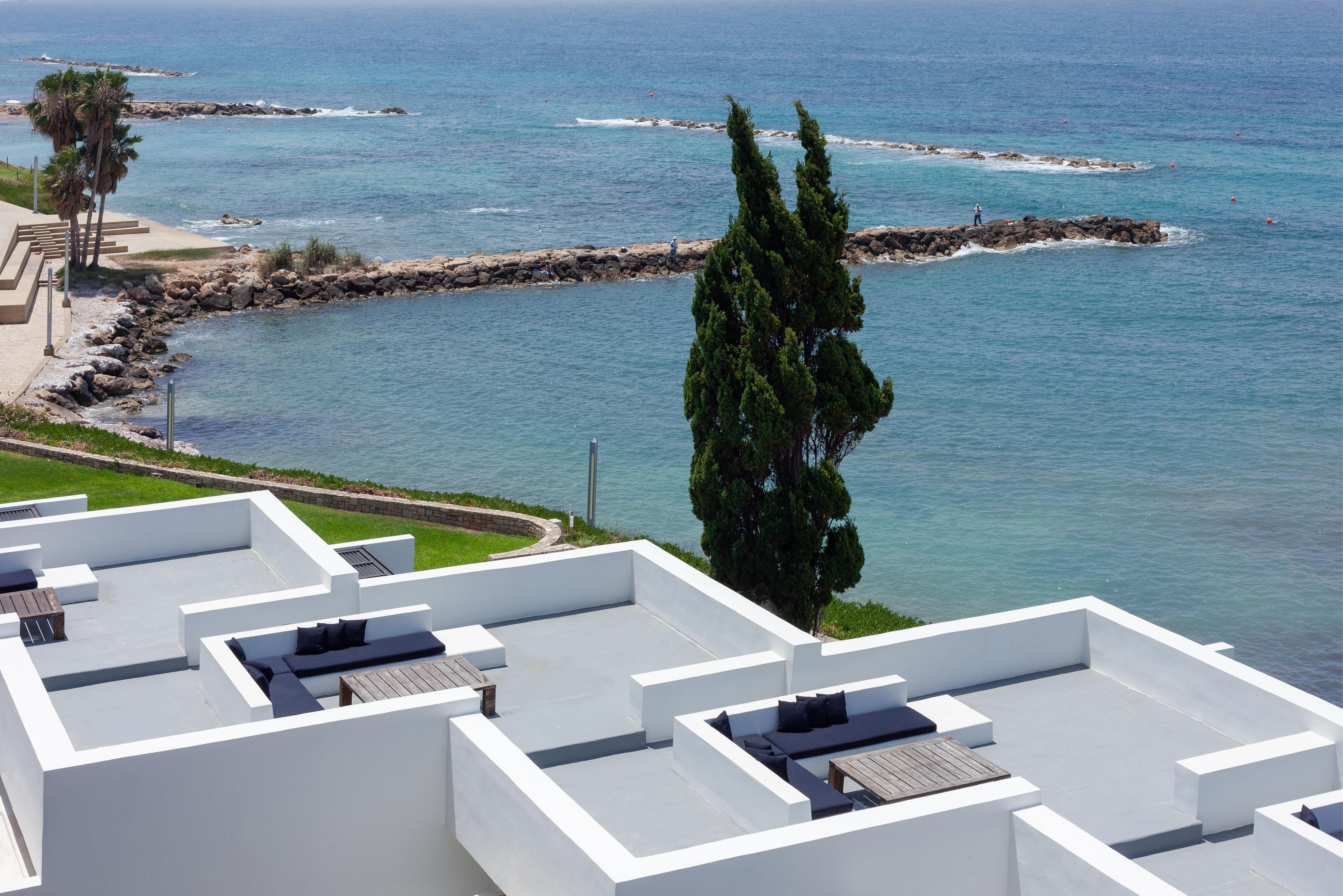 Almyra Hotel Paphos Luaran gambar View of the Mediterranean Sea from the hotel